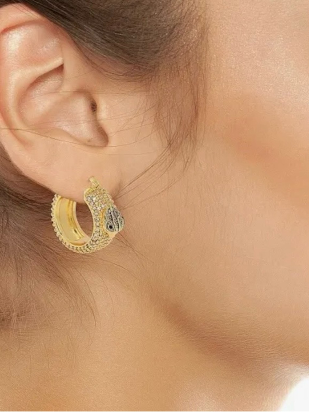 Kurt Geiger London Women's Pavé Eagle
Hoop Earrings - Picture 4 of 8